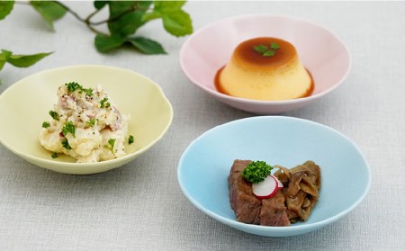 【波佐見焼】アイシー ボウル 小 （イエロー・ブルー・ピンク） 3点セット 食器 皿 【団陶器】 [PB109] 波佐見焼