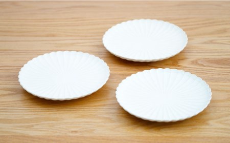【陶器市特集】【波佐見焼】花しのぎ 和皿 小皿 （白） 3点セット 食器 皿 【団陶器】 [PB93] 波佐見焼