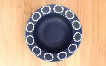 【波佐見焼】サークルリング ブルーベリー・バニラ ボウル 中 2点セット 食器 皿 【陶芸ゆたか】 [VA105]  波佐見焼