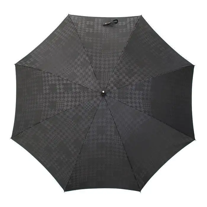 槙田商店【紳士長傘】monotone 千鳥チェック《晴雨兼用》
