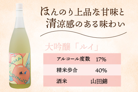 【受賞シリーズ】優等賞作品６代目初作品 大吟醸 「ルイ」 1.8L(木箱入り) [C-047003]