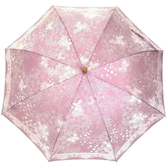 槙田商店【晴雨兼用】長傘 kirie ドットフラワー：アメジスト