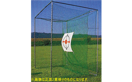 【keiza】ゴルフ練習用ネット GF-321AW【配送不可：離島】 ゴルフ用品 ゴルフ練習用品 2重ネット 安全 娯楽 運動 フレーム ゴルフ的 アイアンマット アンカー 取付ロープ 付属 