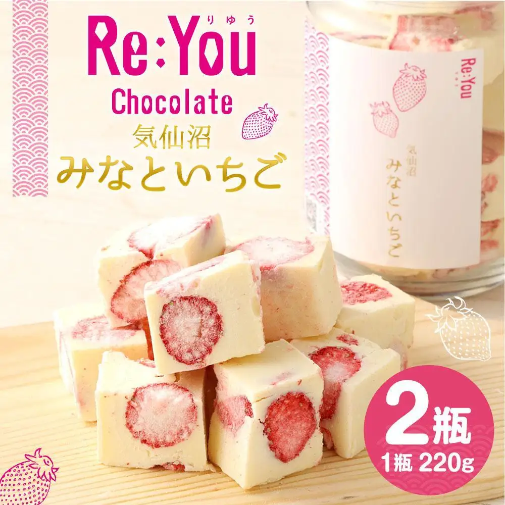 ふぞろいごろごろ 「Re:Youみなといちご」（220g入りチョコレート×2）