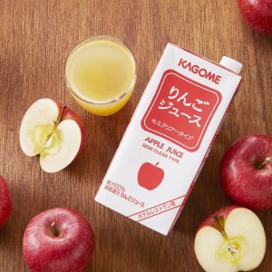 カゴメ りんごジュース ホテルレストラン用 1L 紙パック 6本入 [h172]