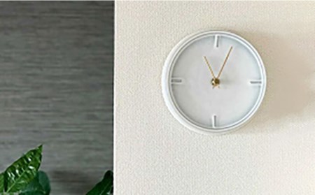 陶磁器製掛け時計 GLAZED CLOCK 『ペールグレー』【杉浦製陶】 インテリア 雑貨 おしゃれ [TAO008]