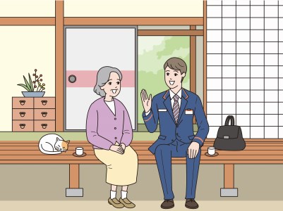 みまもり訪問サービス 6か月【日本郵便】 防犯 見守り 郵便局 [TAV008]