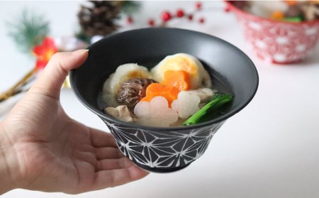 【波佐見焼】ホワイトライン麻 ミニ丼 どんぶり マットブラック 食器 皿 【翔芳窯】 [FE163]  波佐見焼
