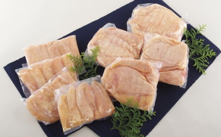 【全6回定期便】ながさき福とり 鶏肉むね・ささみセット 各回 計6,000g 総計約36kg 臭みなしブランド鶏【長崎福鳥】鶏肉