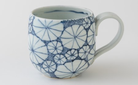 〈玉峰窯〉菊絵マグカップ