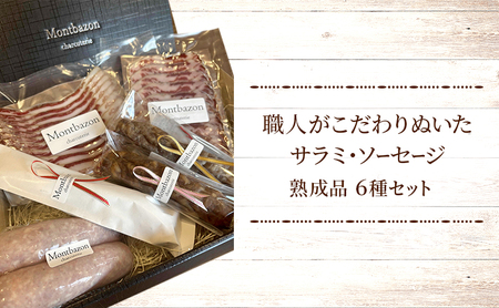 サラミ ソーセージ 6種 セット チョリソ チョリソー 白カビサラミ コッパ パンチェッタ ウィンナー ウインナー 白カビ 詰め合わせ ギフト プレゼント 贈答 熟成 熟成肉 お肉 豚肉 おつまみ つまみ お酒のおつまみ 冷蔵 冷蔵配送 愛知 愛知県 日進市