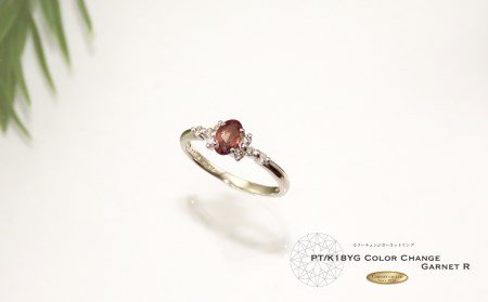 指輪 ダイヤモンド カラーチェンジガーネット リング 【プラチナ】KT-1145 アクセサリー