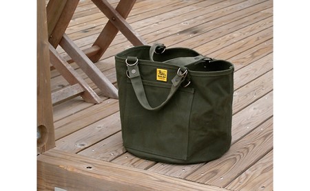 Free Free Baketsu Tote　バンナイズ 帆布 グリーン トート バッグ バケツ ファッション かばん トートバッグ カバン 