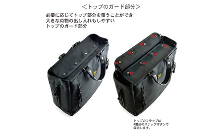 トップガード付きWアクセストート　バンナイズ バリスティック ナイロン ブラック PC収納 耐久性 ワーク ファッション かばん トートバッグ カバン バッグ 