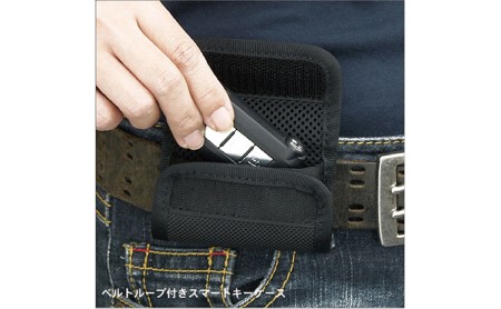 ベルトループ付きスマートキーケース　バンナイズ バリスティック ナイロン ブラック ウエスト 周り ファッション小物 ファッション 