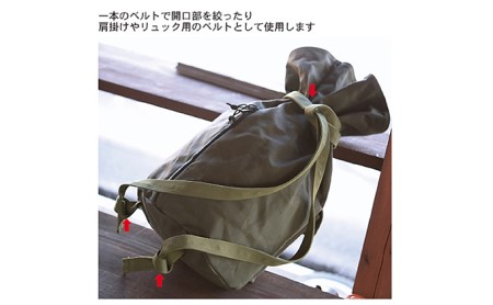 復刻版マタギバッグ『サブロー』／Lサイズ　バンナイズ 帆布 リュック バックパック 大容量 トラベル キャンプ 防災 ファッション カバン 