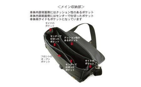 バンナイズ　ポストマンバッグ (260)　バンナイズ バリスティック ナイロン ブラック ショルダー 斜め掛け 耐久性 背中 カバン ファッション 