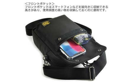 バンナイズ　斜め掛けファスナーポーチ　バンナイズ バリスティック ナイロン ブラック ショルダー 斜め掛け 耐久性 背中 ファッション カバン バッグ 