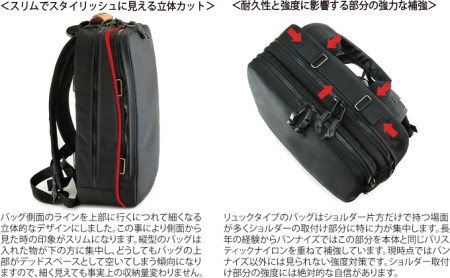 大人のワーキングベース／スリム＜ナチュラル＞　バンナイズ バリスティック ナイロン ブラック リュック バックパック 耐久性 背中 ワーク バッグ ファッション かばん トートバッグ 手提げ 