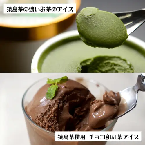 猿島茶使用 アイス 7個入 詰め合わせ  ( 濃いお茶 3個 / チョコ 和紅茶 4個 )  あいす ふるさと納税 ギフト スイーツ お菓子 お祝い [AF110ya]