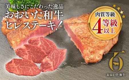 ヒレステーキ 約100g×4枚 おおいた和牛 | ヒレステーキ 津久見市