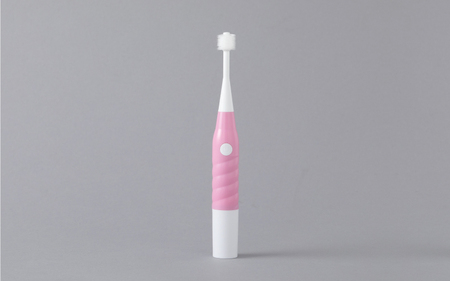360度毛電動歯ブラシ「POPOTAN candy for KIDS」 ピンク
