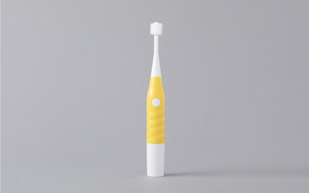 360度毛電動歯ブラシ「POPOTAN candy for KIDS」 イエロー
