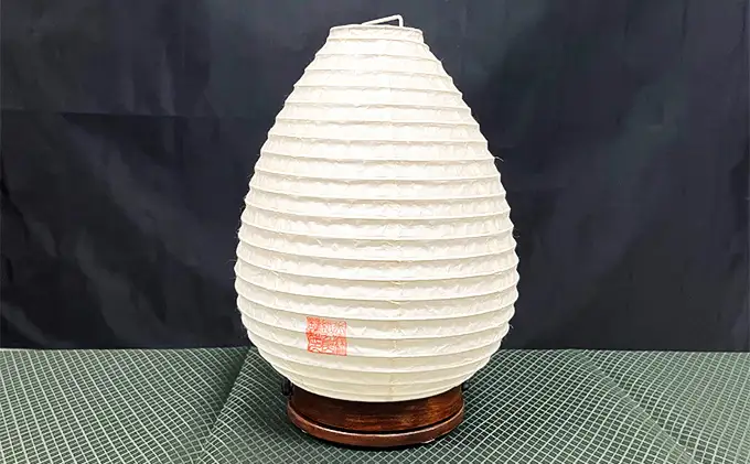 美濃和紙ランプスタンド「梅山1号」本美濃 インテリア 照明 和室 灯り 丈夫 職人技 和テイスト 本美濃紙 提灯 製造方法 雑貨 