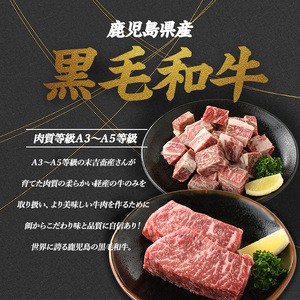 鹿児島県産黒毛和牛 イチボステーキ・サイコロステーキセット(計600g)国産 九州 長島町 鹿児島牛肉 いちぼ BBQ 焼肉 ステーキ パーティ【コネクトライン】konekuto-7184