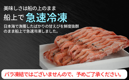 船内冷凍 甘えび（あかえび）中サイズ 40匹入り 700g前後 冷凍 えび エビ 56-02