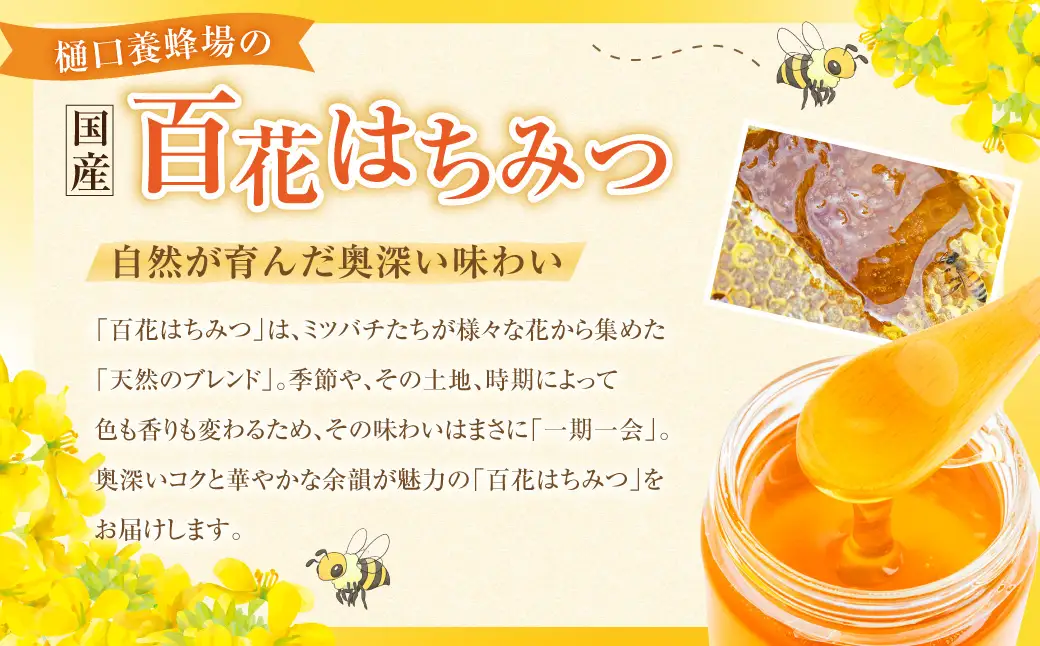 樋口養蜂場 国産百花はちみつ 1kg　ハニー 蜂蜜 ハチミツ
