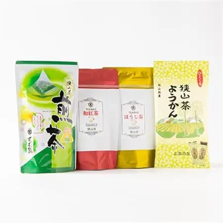 埼玉県産　狭山茶　ティーバッグ3種セット　ようかん付き【1349914】