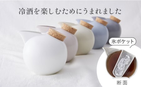 【美濃焼】BeakBowlセット（淡水色）化粧箱入り【城山製陶所】食器 酒器 徳利 おちょこ お猪口 盃 杯 冷酒 日本酒 晩酌 食洗器対応 かわいい おしゃれ スタイリッシュ セット 贈り物 プレゼント 箱入り カラフル パステルカラー 青色 ブルー 紺色 ネイビー 送料無料[MCK024]