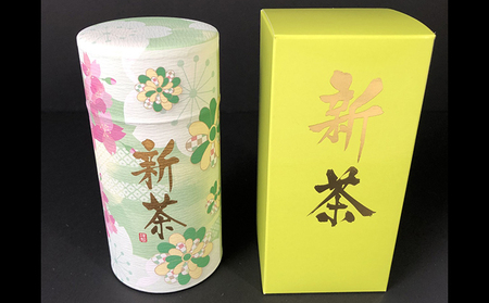 【2026年5月上旬以降より順次発送】 一番摘み 深蒸し新茶 200g 和紙缶入 お茶 緑茶 煎茶 飲み物 飲料 日本茶 グリーンティー 200g入り 初摘 深み 甘み 旨み