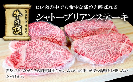 おおいた和牛 シャトーブリアン ステーキ 約100g×4枚 | シャトーブリアン 津久見市
