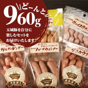 玉城豚ウインナーおまかせセット[ウインナー 玉城豚 食べ比べ]