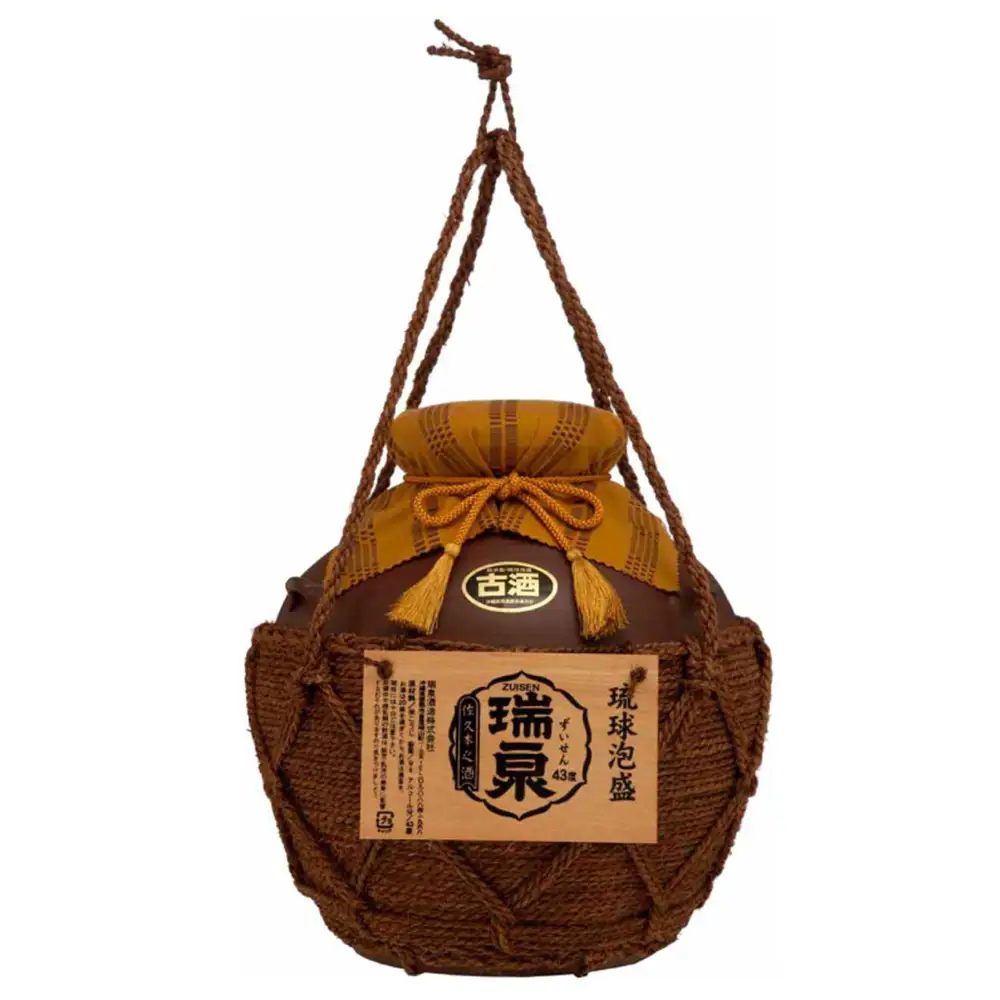【琉球泡盛】瑞泉酒造　43%おもろ甕貯蔵10年古酒入「瑞泉壺3升（巻）壺」5,400ml