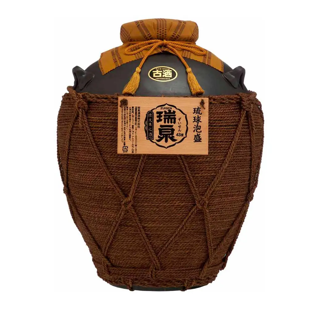 【琉球泡盛】瑞泉酒造　43%おもろ甕貯蔵10年古酒入「瑞泉壺1斗（巻）壺」18,000ml