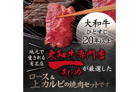 大和牛焼肉セット 大和牛ロース 350g 上カルビ 300g 牛肉 H-45