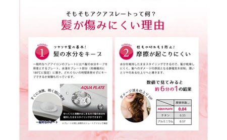  ヘア アイロン カール ケアライズ アクアプレート 32mm 巻き髪
