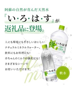 い・ろ・は・す 阿蘇の天然水親子セット　2L PET(6本)+540ml PET(24本)各1ケース いろはす 水 軟水 飲料水 天然水 ペットボトル飲料 熊本いろはす ミネラルウォーター_U114-0005