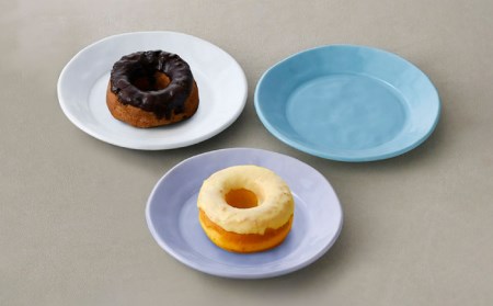 【波佐見焼】プレート Sサイズ 3色セット （ホワイト/ミルキーブルー/ミルキーパープル） ケーキ皿 食器 皿 【ROXY・HASAMI】 [SB164]  波佐見焼
