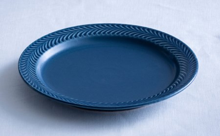 【波佐見焼】ローズマリー リム プレートL デニム 食器 皿 【翔芳窯】 [FE212]  波佐見焼