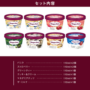 ハーゲンダッツ 定番ミニカップ 8個 アイス アイスクリーム_H0016-104