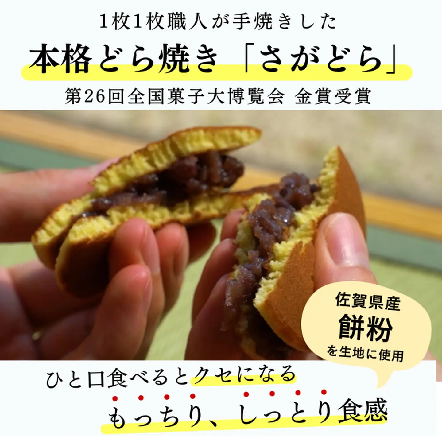 累計100万個以上販売 どら焼き さがどら(20個入)：B190-044