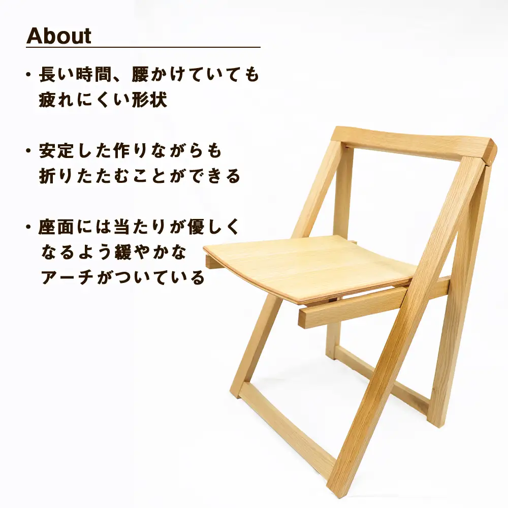 「WATASHINO」お気に入りの椅子（クリアー・張り無し）
