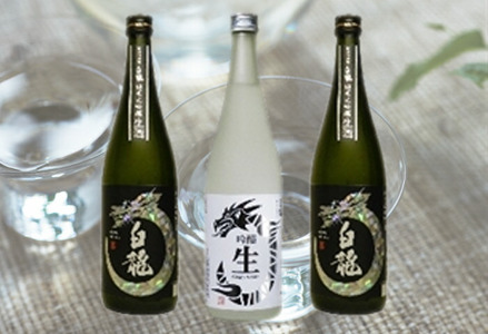 白龍酒造 生酒飲みくらべ 720ml×3本セット 純米大吟醸 華やか 吟醸香 繊細 ほのかな 甘み 瑞々しい 吟醸 爽やか フルーティ 滑らか 口当たり きざけ なまざけ 白龍 はくりゅう 酒 日本酒 ポン酒 のみくらべ 飲み比べ 呑み比べ 父の日 新潟県 阿賀野市 1O07018