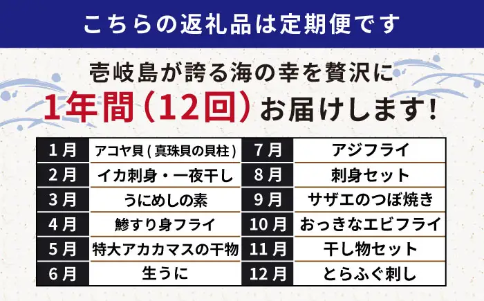 【全12回定期便】 海産物 ギョギョギョ 定期便 （壱）《壱岐市》 [JZX009] 海鮮