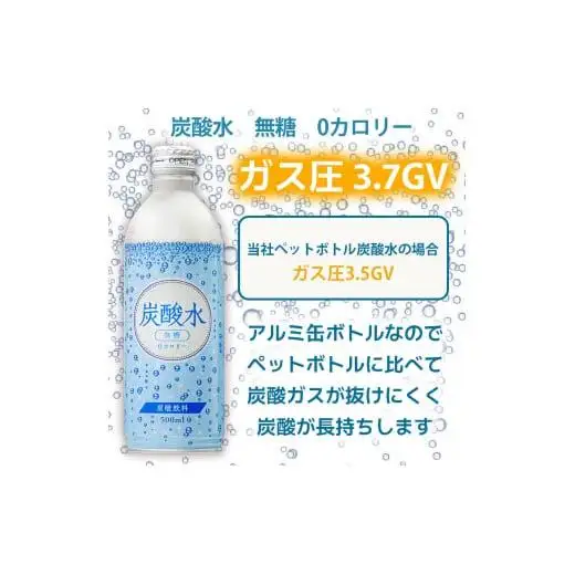 【最速10日以内発送】 炭酸水 缶 500ml×24本 ボトル缶 