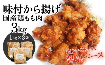 からあげ もも肉  1kg×3袋 | からあげ 津久見市